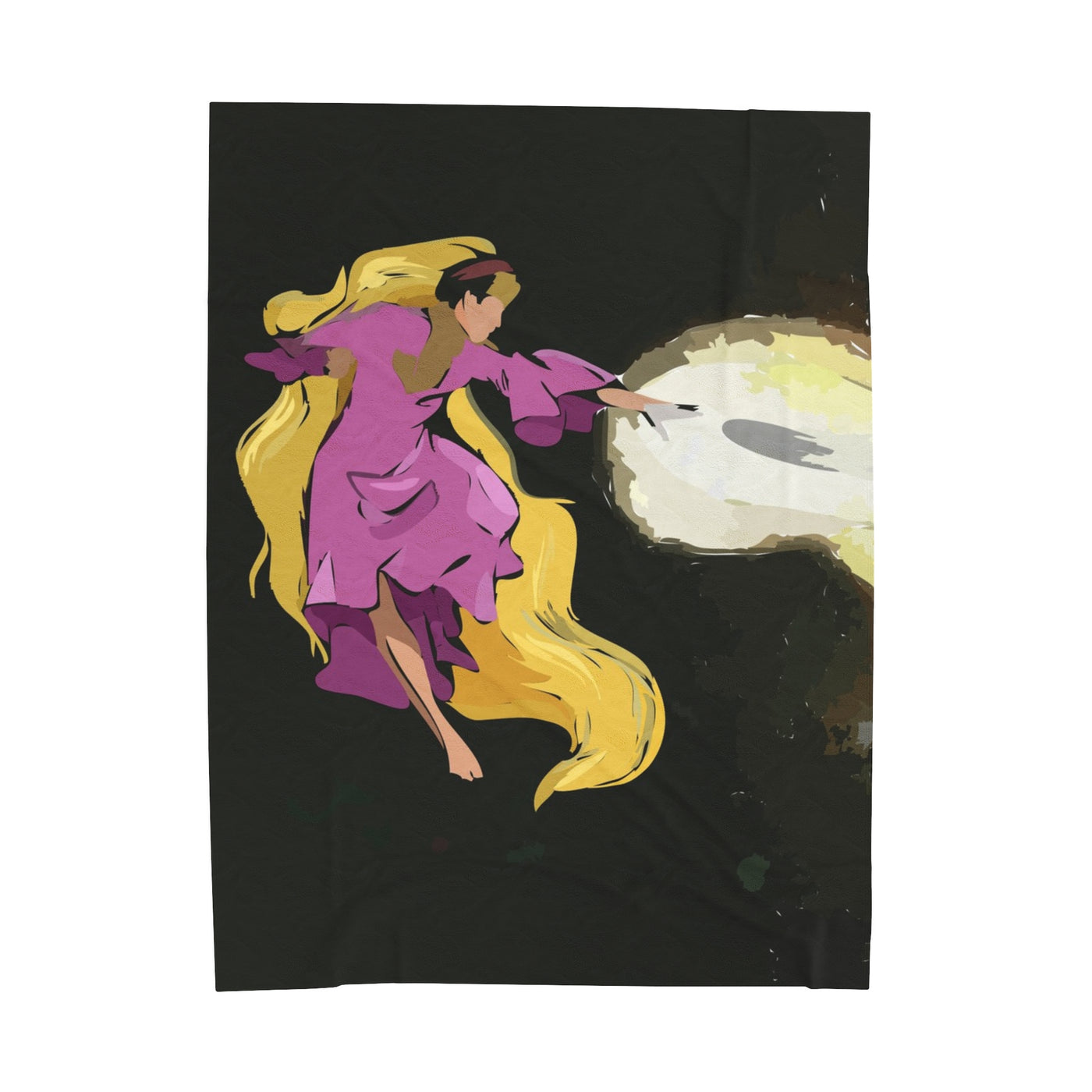 Light Goddess Painted Velveteen Plush Blanket