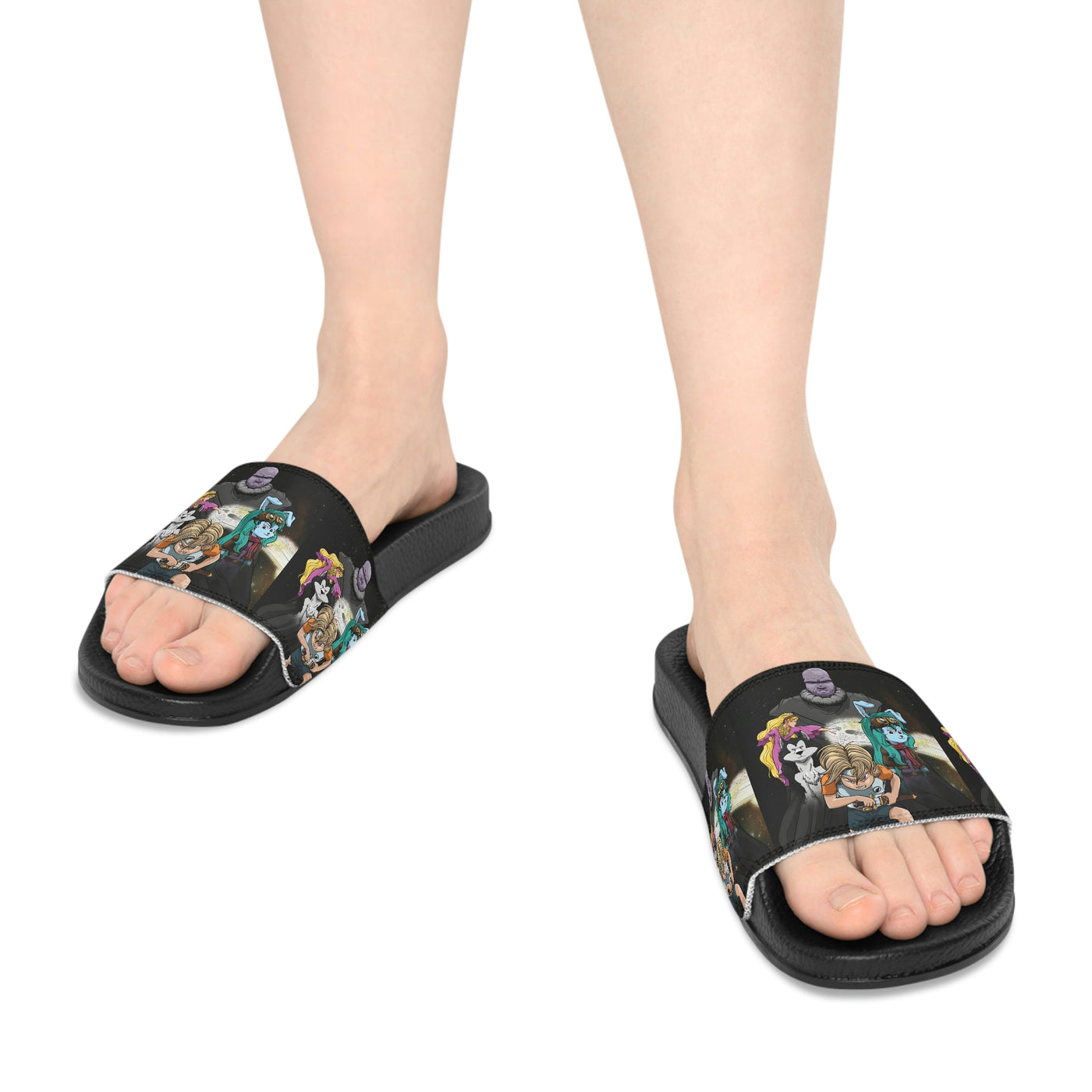 Icurus Finds His Power Youth Slide Sandals