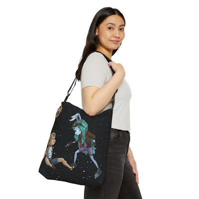 The Helping Hand Adjustable Tote Bag (AOP)