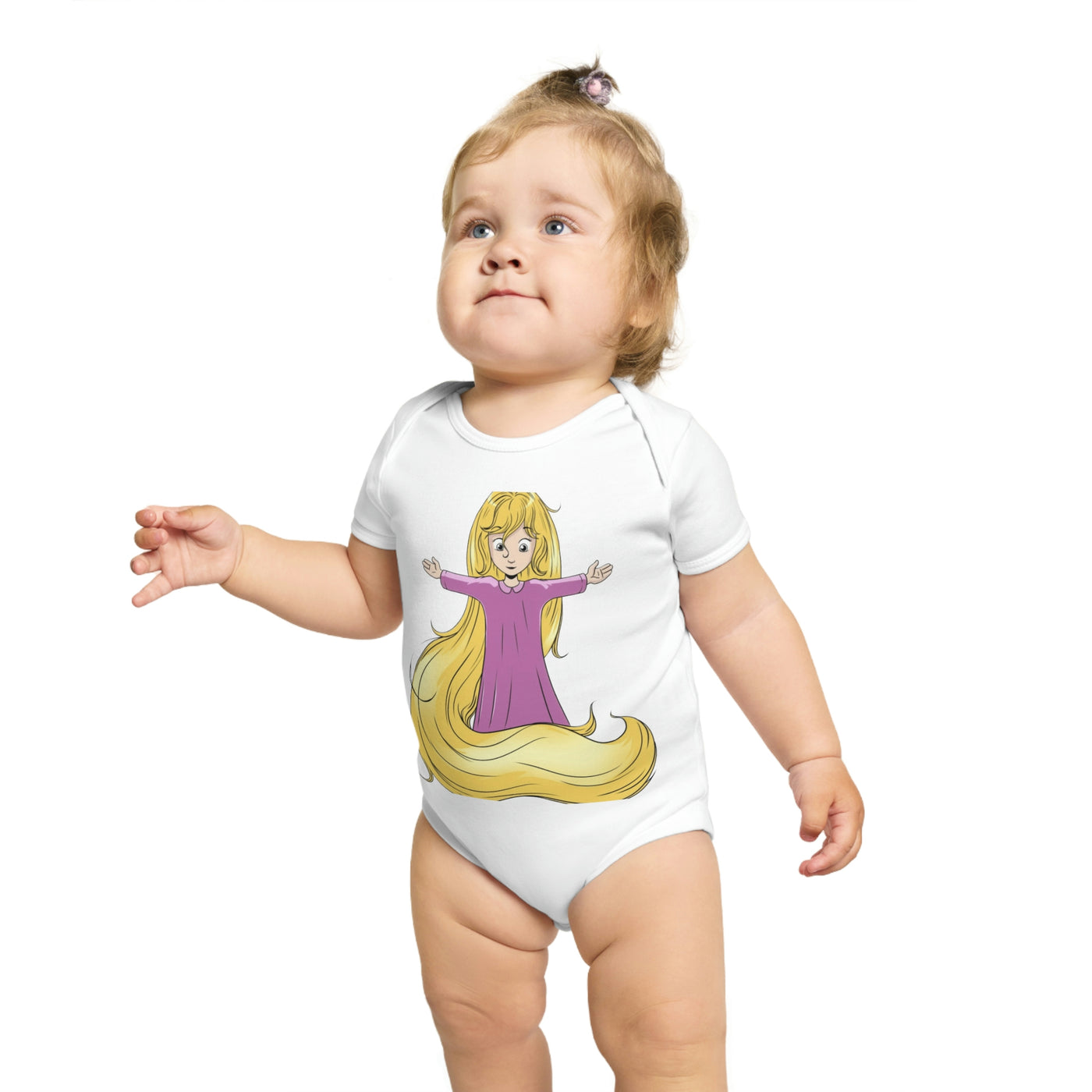 Baby Light Goddess Short Sleeve Baby Bodysuit