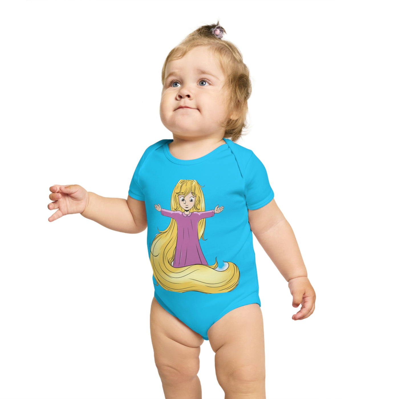 Baby Light Goddess Short Sleeve Baby Bodysuit